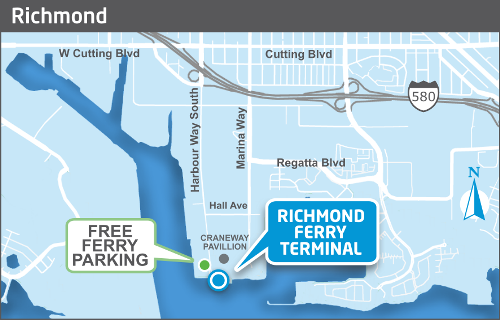 Richmond ferry terminal map