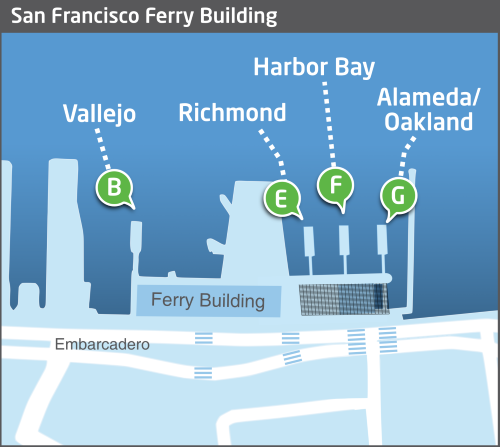 San Francisco Ferry Bldg terminal map
