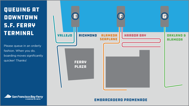 Vallejo Ferry Schedule 2022 See Current Downtown S.f. Gate Assignments | San Francisco Bay Ferry