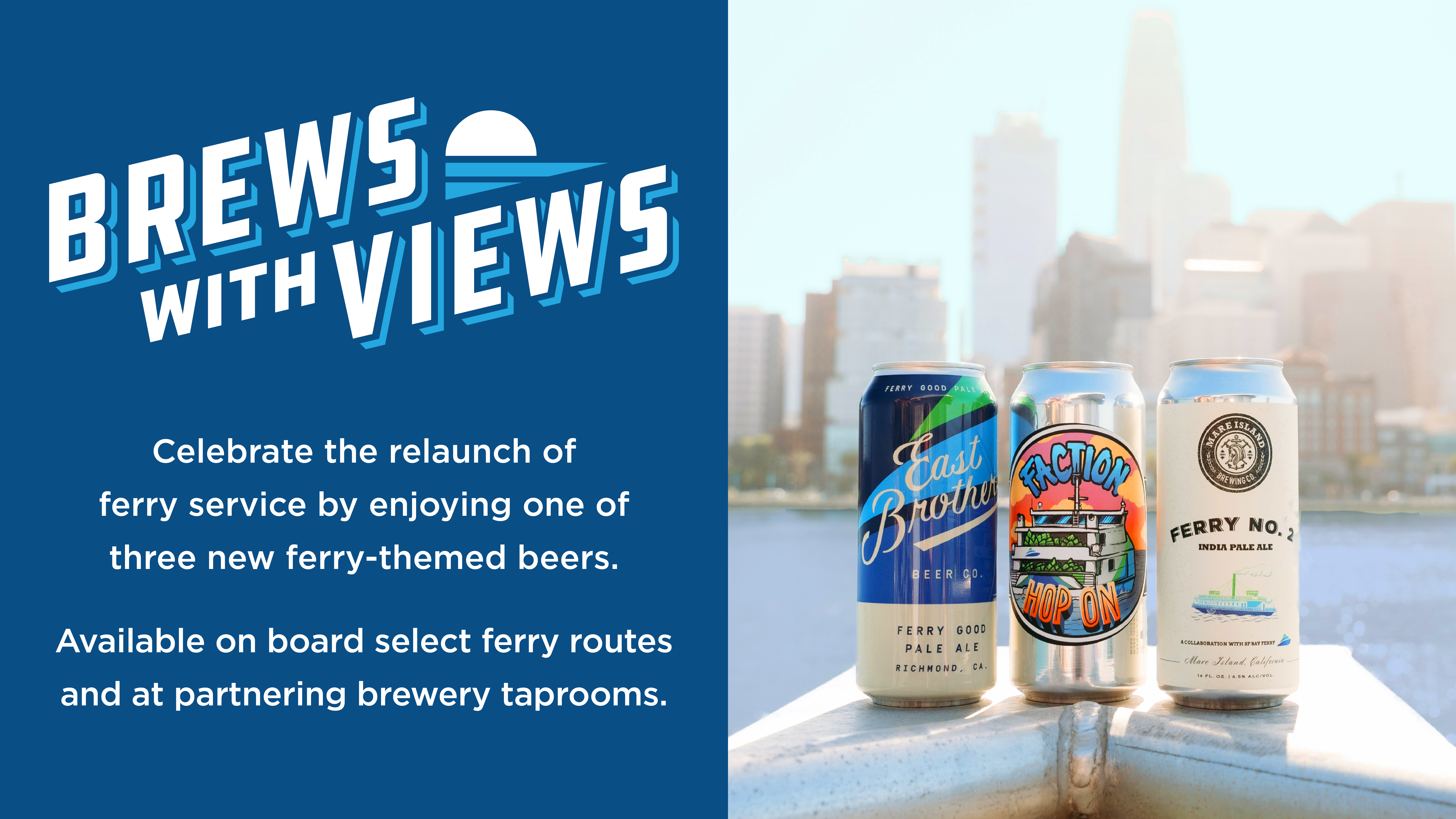 Three ferry-themed brews perfect for your trip across the bay! 