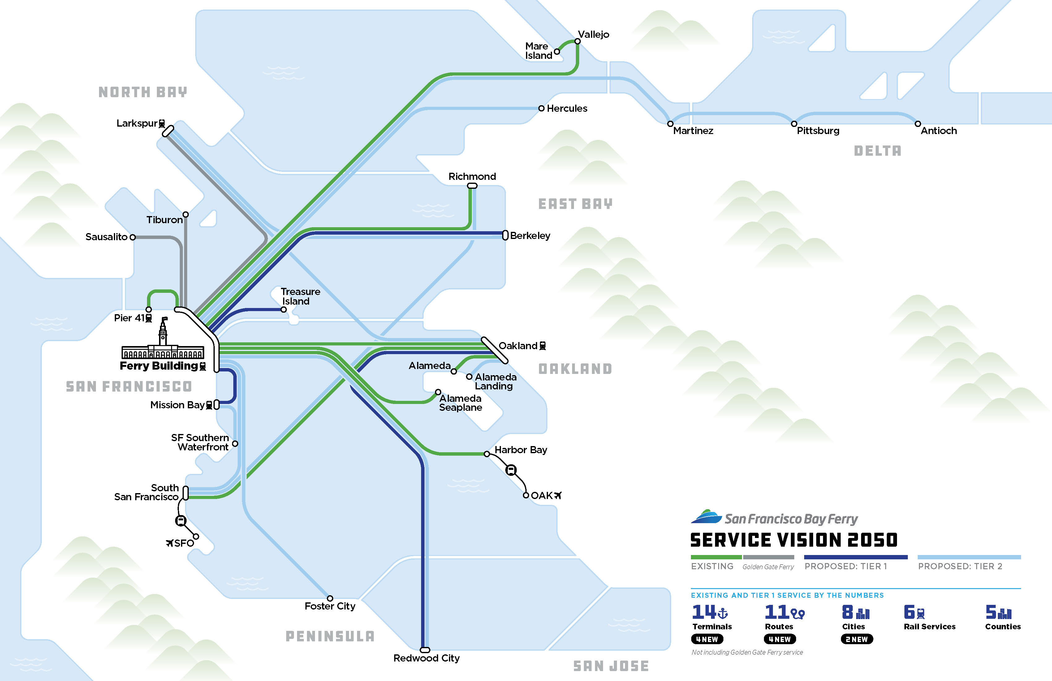 San Francisco Bay Ferry Expansion Map