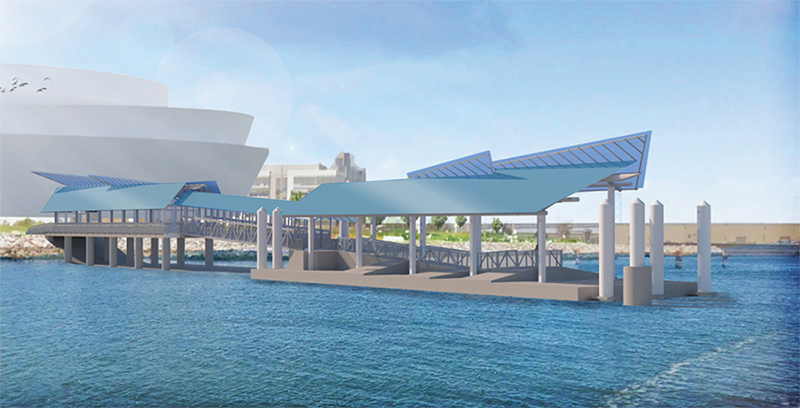 Rendering of the Mission Bay Ferry Landing